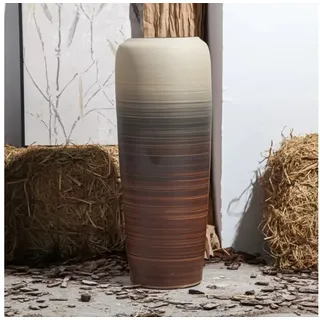 Quality Elegance Bodenvase Keramikvase im Nordic Vintage Stil – Mit Farbverlauf, Keramikvase groß 72 cm