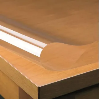 Transparente Tischdecke Klarsicht ca. 0,30 mm DICKE · Eckig · Breite & Länge wählbar· PVC Folie abwaschbar, Größe:140 x 2500 cm