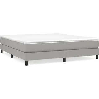 vidaXL Boxspringbett 180 x 200 cm Hellgrau