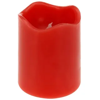 LED-Kerze Ø 7 cm x 9 cm Rot