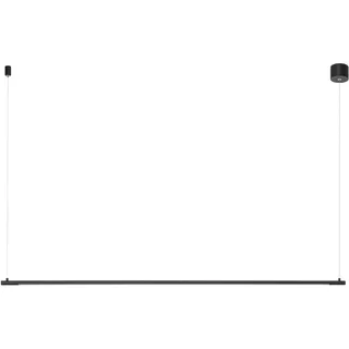 Nova Luce Elettra 1-flg. Ø 120 cm schwarz Aluminium