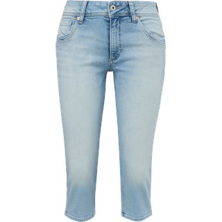 QS - Capri-Jeans Catie / Slim Fit / Mid Rise / Slim Leg, Damen, blau, 38