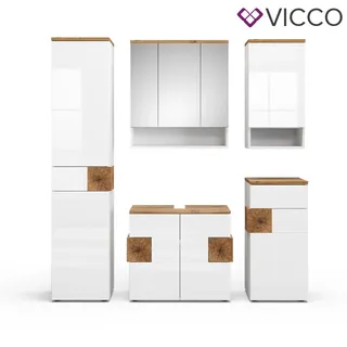 Vicco Eden 5-tlg. Hochglanz Weiß