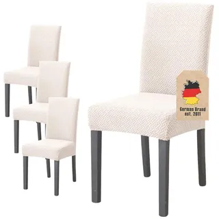 Stuhlbezug, Beige, Kunststoff, 1x38 cm, Wohntextilien, Bezüge, Stuhlhussen