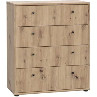 Forte Tempra 2 Schubladenkommode 73,7 x 85,5 x 34,8 cm Artisan Eiche / Beige