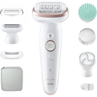 Braun Silk-épil 9 SkinSpa 9-080 Weiß/Rosa