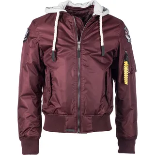 Top Gun Base, Textiljacke - Dunkelrot - 3XL