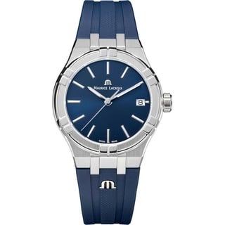 MAURICE LACROIX Schweizer Uhr Aikon Date, AI1106-SS000-430-4 blau