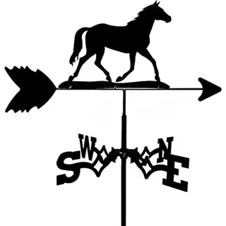 Richtungsanzeiger In Pferdeform Aus Edelstahl Zur Dekoration Von Garten Und Bauernhof