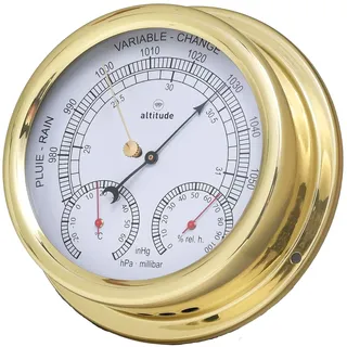 Delite 866bth Altitude Wetterstation Messing B x H 150 x 42 mm