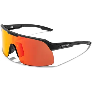 D.Franklin Sonnenbrillen - Sport-Sonnenbrille mit polarisierenden Gläsern und UV-Schutz - Outdoor Sports - Modell wind - Rechteckig - Für Männer und Frauen - Sunglasses - EU