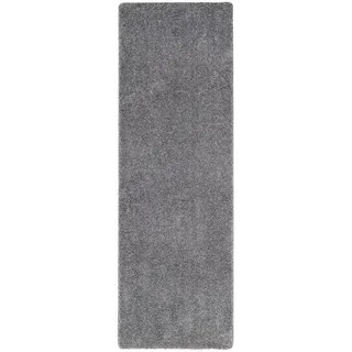 Snapstyle Luxus Hochflor Langflor Läufer Teppich Milano Grau, 100x400cm