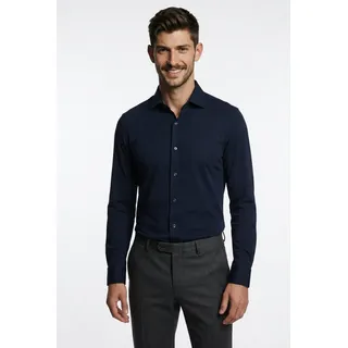 OLYMP Langarmhemd Level Five 24/Seven Businesshemd, body fit, New York Kentkragen, Jersey blau 43