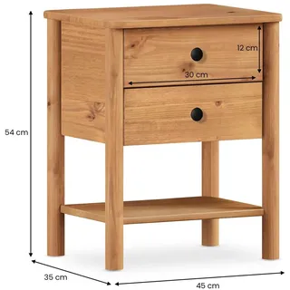 Idimex Nachtschrank APOANA 45 x 35 x 53 cm Braun