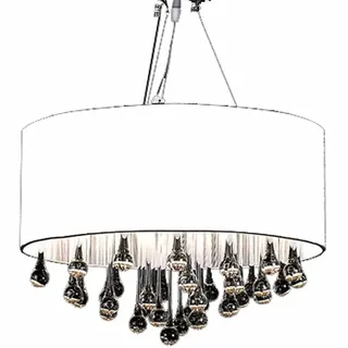 Helloshop26 - Trendiger Kronleuchter Metall elegantes Design 50 x 45 x 45 cm strahlendes Licht gemütliche Atmosphäre aus verchromtem 02_0046026