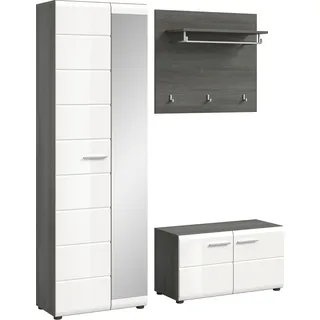 Home Affaire Rumba Garderobenschrank 155 x 37 x 192 schwarz