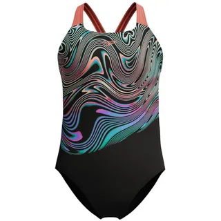 Speedo Digital Placement Powerback Badeanzug Neon Coral 176