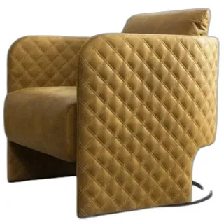 Xlmoebel Sessel Ohrensessel aus Kunstleder in Gelb mit modernem Design (1-St., Sessel), Hergestellt in Europa gelb
