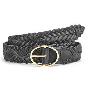 LASCANA Damengürtel Leder schwarz 95