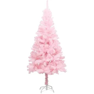 WIFESE Weihnachtsbaum Künstlich 120 cm Rosa Christmas Tree Künstlicher Weihnachtsbaum Klein Holz Tannenbaum Künstlich Tannenzweige Künstlich Weihnachtsbaum Deko Kinder Weihnachtsbaum