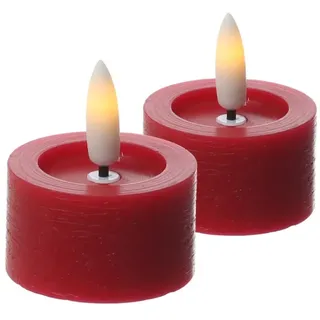 441 LED Teelichter Lina 4,5 cm rot 2 St.