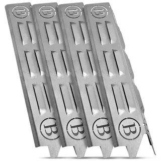BABOSSA Flammschutz aus V4A Edelstahl 4er Pack – passend für Enders Boston Pro 4KR Turbo II & Boston EVO PRO 4RP Turbo II – Brennerabdeckung – Ersatz für Aromaschienen – Zubehör für Gasgrill