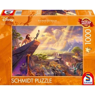Schmidt Spiele 59673 Thomas Kinkade König der Löwen 1000 Teile Puzzle