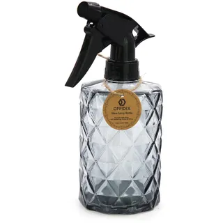 OFFIDIX Glas-Sprühflasche, Handheld Pressure Plant Mister 0,4L Feinnebel-Sprühflasche mit verstellbarer Düse für Gartenpflanzen oder Reinigung (Grau)