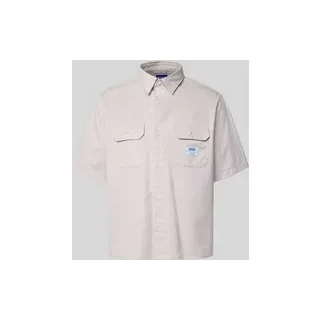 Oversized Freizeithemd aus reiner Baumwolle Modell 'Ekyno', Flieder, L