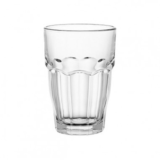 Bormioli Rocco Satz von 6 Gläsern Rockbar Long Drink Glas, 37cl, Transparent