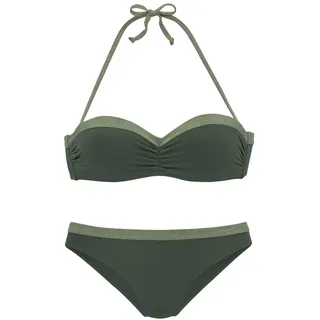 JETTE Bügel-Bandeau-Bikini Damen Grün 34 Cup C