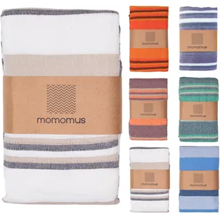 MOMOMUS Strandmatte faltbar 210x240 cm, Faltbare Picknickdecke, Beige
