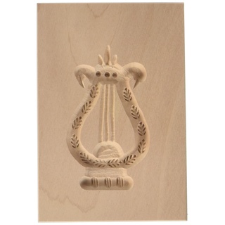 Städter 841192 Springerles- Model "Harfe" Backform, Holz, braun, 8 x 5,5 x 3 cm,
