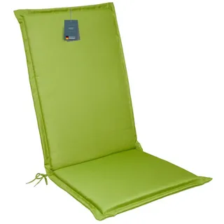 LILENO HOME Hochlehnerauflage Gartenstuhl Auflage, bequeme Sitzauflage für Gartenmöbel, Stuhlkissen, (1er Set), Polsterauflage Apfelgrün, Stuhlauflagen, Auflagen Hochlehner grün