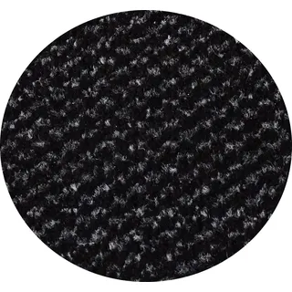 Mertex Fußmatte Schmutzfangmatte mit Kettelkante in vielen Größen, rund schwarz Ø 115 cm