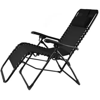 Ondis24 Gartenliege »Relax«, BxH: 84 x 65 cm, Kunststoff - schwarz