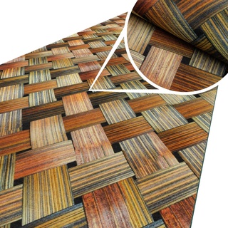 ANRO Küchenteppich Küchenläufer Teppich Läufer Küche waschbar rutschfest Flechtwerk Abwaschbar 160 x 52cm