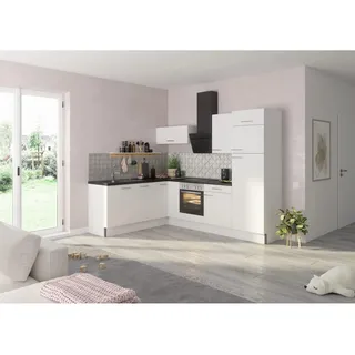 OPTIFIT Winkelküche L-Form 270 cm weiß