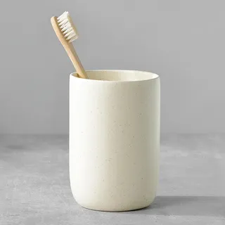 Beige Zahnputzbecher Keramik, Zahnbürstenhalter für Elektrische Zahnbürste Zahnbürste und Zahnpasta, Kinder Toothbrush Holder, Zahnbürsten Badezimmer Organizer Beige