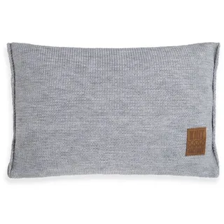 Knit Factory Dekokissen Knit Factory Uni Kissen Grau - 60x40