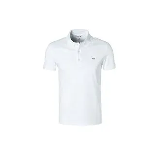 LACOSTE Herren Polo-Shirt weiß Slim Fit, weiß, Herbst/Winter 2023/2024