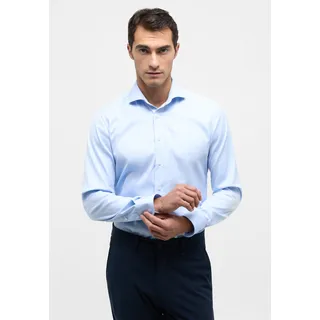 Eterna Slim Fit Businesshemd aus Twill, Bleu, 44