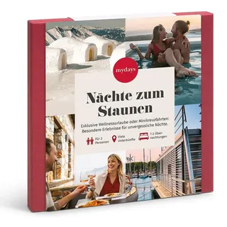MyDays Geschenkbox Nächte zum Staunen; Erlebnis verschenken oder selbst erleben; Gutschein für 2 Person(en)