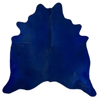 daslagerhaus living Fellteppich Kuhfell dunkelblau 3-4qm blau