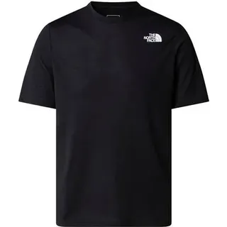 The North Face foundation mountains faces t shirt schwarz - S