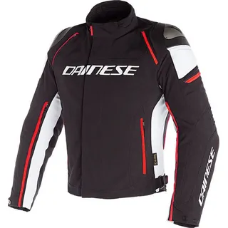 Dainese Racing 3 D Dry Jacke Schwarz/Weiß/Rot 52
