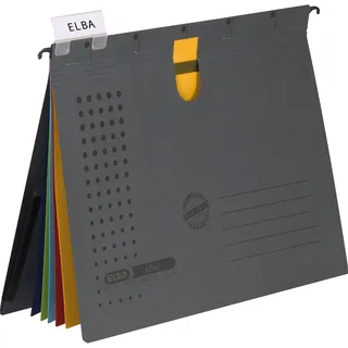 Elba Personalhefter chic ULTIMATE Karton anthrazit DIN A4 5x kaufmännische Heftung, 3 St.