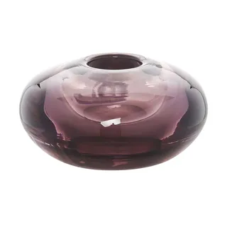 Peill+Putzler Vase , lila/violett , Glas  , Maße (cm): H: 7,5  Ø: 14
