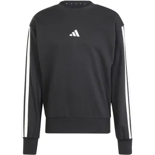 adidas Essentials 3-Streifen French Terry Sweatshirt Black / White S