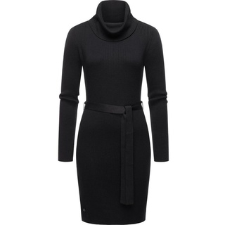 Ragwear Sweatkleid Miyya warmes Winterkleid mit breitem Rollkragen schwarz XS (34)